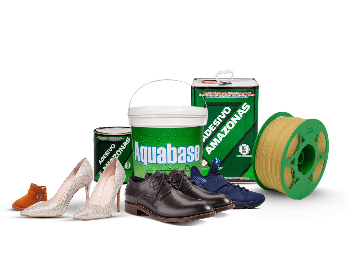 Adhesivos Amazonas junto a calzado y materiales flexibles